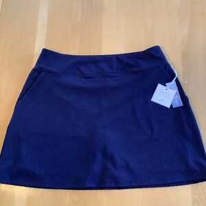 NWT Sigrid Olsen Golf & Tennis Blue Pull On Skort